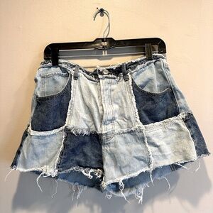 Wild Fable Patchwork Jean Shorts